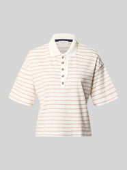 Poloshirt mit kurzer Knopfleiste von Christian Berg Woman Beige - 35