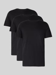 Regular fit T-shirt van puur katoen in een set van 3 stuks van SELECTED HOMME - 36