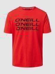 T-shirt z bawełny model ‘Triple Stack’  od ONeill Czerwony - 20