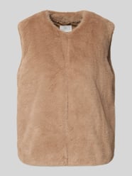 Gilet met imitatiebont van Fynch-Hatton Beige - 46