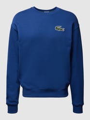 Sweatshirt mit Logo-Stitching von Lacoste Blau - 7