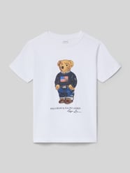 T-shirt o kroju regular fit z czystej bawełny z Polo Bear od Polo Ralph Lauren Kids - 43