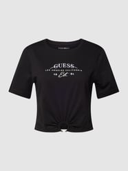 Cropped T-Shirt mit Logo-Stitching Modell 'PIERCING' von Guess - 13