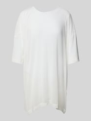 Oversized T-Shirt mit 3/4-Arm Modell 'Mesh' von Karo Kauer Weiß - 30