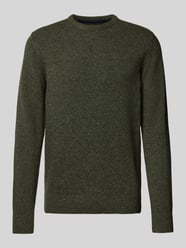 Gebreide pullover met labelstitching, model 'Tisbury' van Barbour Groen - 20