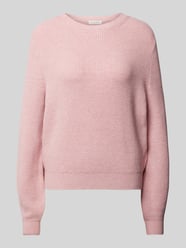 Oversized Strickpullover aus Viskose-Mix mit Rundhalsausschnitt von Christian Berg Woman Rosa - 31