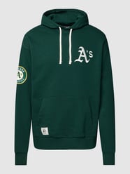 Oversized hoodie met kangoeroezak, model 'HERITAGE' van New Era Groen - 12