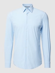 Slim Fit Business-Hemd mit Kentkragen Modell 'Hank' von BOSS Blau - 22