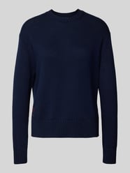 Strickpullover mit Logo-Stitching von Polo Ralph Lauren Blau - 1