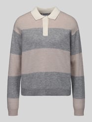 Pullover mit Polokragen von Jake*s Casual Beige - 38