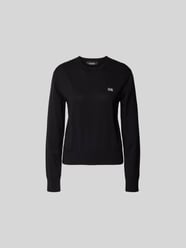 Sweatshirt mit Label-Stitching von Dsquared2 Schwarz - 10