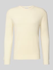Regular Fit sweter z dzianiny z czystej wełny od Manuel Ritz - 29