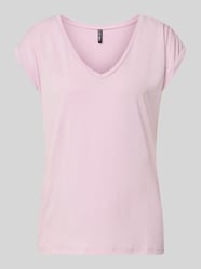 Relaxed Fit T-Shirt aus Modal-Mix Modell 'KAMALA' von PIECES Pink - 47