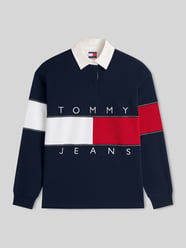 Oversize rugbyshirt van puur katoen met logoprint van Tommy Jeans - 44
