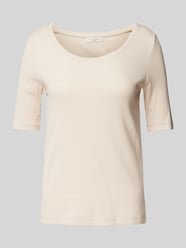 T-Shirt in Ripp-Optik von Christian Berg Woman Beige - 46