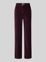 Straight fit corduroy broek, model 'Laura' van Raphaela By Brax Bordeaux - 40