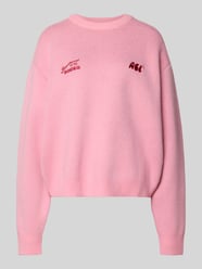 Relaxed Fit Pullover in Strick-Optik von ANOTHER COTTON LAB Pink - 8