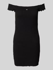 Sukienka mini o kroju bodycon z dekoltem carmen od Tommy Jeans - 3