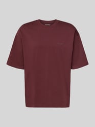 Oversized T-shirt met logo en ronde hals van REVIEW Bordeaux - 7