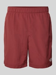 Badehose mit Label-Print von The North Face Bordeaux - 32