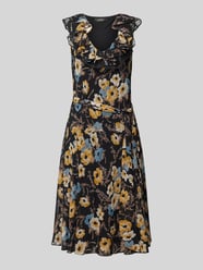 Sukienka o długości do kolan z wiązanym paskiem model ‘LAYKEN’ od Lauren Ralph Lauren - 17