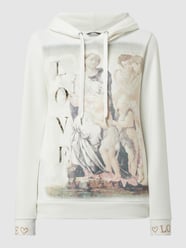 Hoodie mit Kontrastvorderseite Modell 'Madonna Michaela' von Princess Goes Hollywood Weiß - 44