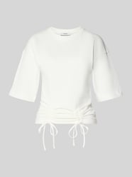 T-shirt z marszczeniami model 'MALLE' od Topshop - 7