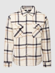 Overhemdjack met all-over motief van s.Oliver RED LABEL Wit - 18