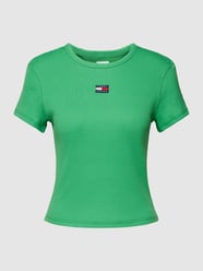 T-Shirt mit Label-Patch von Tommy Jeans Grün - 10
