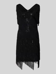 Minikleid mit V-Ausschnitt von Apricot - 11