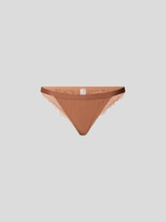 Slip mit Spitzen-Elementen von Love Stories Braun - 11