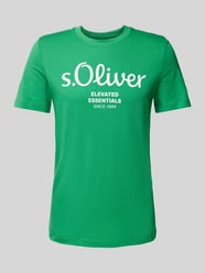 Regular Fit T-Shirt aus reiner Baumwolle mit großem Label Print von s.Oliver RED LABEL - 42