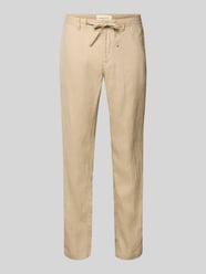 Relaxed Fit Leinenhose mit Tunnelzug von Gant Beige - 10