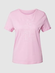 T-shirt met motiefborduursel van Tom Tailor Roze - 42