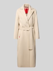 Regular fit lange jas van zuivere scheerwol model 'LONGRUND' van MAX&Co. Beige - 9