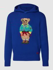 Hoodie in Strick-Optik von Polo Ralph Lauren Blau / Türkis - 24