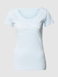T-Shirt  mit Label-Print Modell 'MERY' von Pepe Jeans Blau - 20