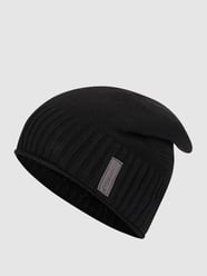 Beanie mit Teddyfutter Modell 'Etienne' von Chillouts Schwarz - 7