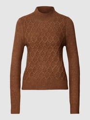 Strickpullover mit Stehkragen Modell 'MACADAMIA' von Only Braun - 29