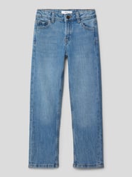 Regular Fit Jeans mit Gesäßtaschen von Mango Blau - 38