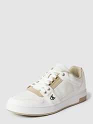 Sneakers met labeldetail, model 'CUPSOLE LACEUP BASKET LOW' van Calvin Klein Jeans Wit - 37