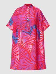 Knielanges Kleid aus Viskose mit Allover-Print von Yippie Hippie Pink - 39