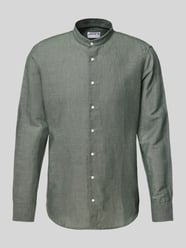 Slim Fit Freizeithemd aus Leinen-Baumwoll-Mix von Jake*s - 3