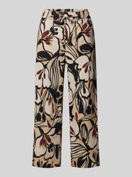 Spodnie materiałowe z szeroką, skróconą nogawką model ‘PIA’ od Toni Dress - 46