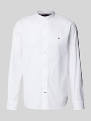Regular Fit Freizeithemd mit Maokragen von Tommy Hilfiger Weiß - 6