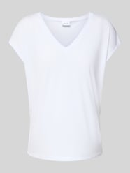 T-shirt met V-hals, model 'modala' van Vila - 4