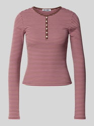 Longsleeve mit Henley-Kragen von REVIEW Pink - 16
