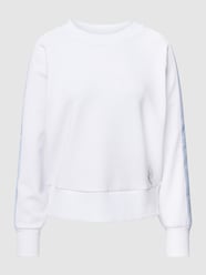 Sweatshirt met paspel met logo van ARMANI EXCHANGE Wit - 42