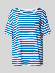 T-Shirt mit Rundhalsausschnitt von Marc O'Polo Denim Blau - 5
