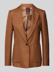 Blazer in effen design met steekzakken van Stefanel Bruin - 42